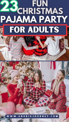 23 Creative Christmas pajama party concepts for adults. 23 Fun Christmas pajama party for adults. 23 Adult-friendly Christmas pajama party ideas. 23 Merry Christmas pajama party suggestions for adults Christmas Pajama Party Ideas, Christmas Pajamas Party, Pajama Party Christmas, Pajama Party Ideas, Party Christmas Outfit, Gingerbread House Competition, Party For Adults, Party Ideas For Adults, Christmas Pajama Party