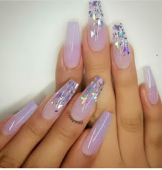 Acrylic Extensions, Nail Acrylic, Purple Acrylic Nails, Romantic Nails, Ombre Acrylic Nails, Cute Acrylic Nail Designs, Long Acrylic Nails Coffin, Acrylic Nails Coffin Short, Summer Acrylic Nails