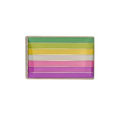 Genderfae Pride Rectangle Enamel Pin Pin PRIDE MODE Button Pins