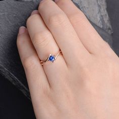 "Natural Sapphire Engagement Ring Rose Gold Solitaire Infinity Curved Anniversary Promise Ring Eternity Women Bridal Birthstone September To see the same design with other stone: https://www.etsy.com/listing/527313120 https://www.etsy.com/listing/558168121 ITEM INFORMATION Metal Type - Solid 14k Rose Gold Band Width - (approx. 2.4mm) Center Stone - 4mm Round Cut Natural Sapphire Color- Blue **Stone Replacement** Available with any other gemstones, please feel free to contact me for a quote. **Me Rose Gold Infinity Promise Jewelry, Elegant Sapphire Birthstone Ring For Promise, Rose Gold Infinity Jewelry For Promise, Sapphire Open Ring Jewelry For Anniversary, Rose Gold Sapphire Promise Ring With Birthstone, Sapphire Rose Gold Ring Jewelry, Fine Jewelry With Infinity Gemstone, Fine Jewelry With Gemstone In Infinity Shape, Rose Gold Sapphire Ring Jewelry