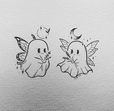 Crisp Ink, Dragon Tattoo Ideas, Bestie Tattoo, Ghost Tattoo, Dragon Tattoos, Cute Easy Doodles, Bff Tattoos, Cute Little Tattoos, Spooky Tattoos