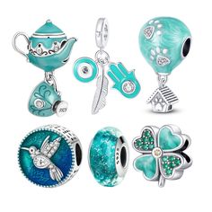 💫 Buy any 3 charms and get a 66% discount applies at checkout 💫 🌟 Free shipping on all Jewellery orders 🌟 🌟 90 Day Guarantee returns & exchanges 🌟 🎁 December 10th is the latest order for Christmas delivery 🎁 Enhance your bracelet collection with our exquisite Turquoise 925 silver charms, designed to seamlessly fit designer bracelets like Pandora. Each charm is crafted with precision, offering a luxurious touch to your jewellery collection. Whether you're personalizing a beloved bracelet Green Dangling Charms For Gift, Green Jewelry With Dangling Charms For Gift, Green Jewelry With Dangling Charms As Gift, Green Charms Jewelry Perfect For Gifts, Green Charms With Lobster Clasp For Gift, Green Charm Bracelet With Lobster Clasp As Gift, Green Charm Bracelet As A Gift, Nickel-free Green Charms For Gifts, Blue Hypoallergenic Charm Bracelet For Gift