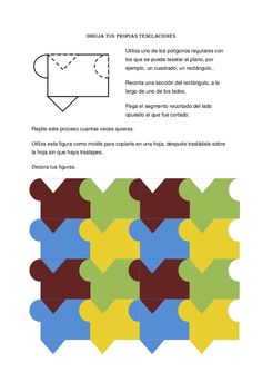 the instructions for how to make an origami puzzle with pictures and text on it