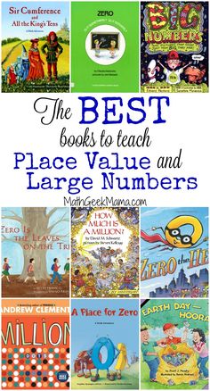 the best books to teach place value and large numbers with pictures of children's books