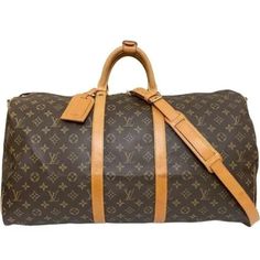 Will Come W/57" Leather Shoulder / Luggage / Cross Body Strap (Non Branded), And Lv Luggage Tag And Poignet Set Pictured. 100% Authentic & Gorgeous Vintage / Retro Louis Vuitton Keepall 55 Travel Satchel In Brown / Tan Coated Monogrammed / Logo Canvas With Vachetta Leather Detailing. Perfect Purse With A Suit, Dress, Jeans, Skirt, Sweater, Jacket, Travel, Pants. Fabulous! Brass Hardware. Dual Lv Brass Pulls. Cotton Textile Interior In Near Pristine Condition. Unisex. No Tears Or Smells! Dual Rolled Leather Handles. Zipper Works Perfectly. No Interior Pocket. Unisex. Stylish Travel Bag. Professionally Cleaned, Sanitized, & Polished. Rare Find In This Condition! Will Fit As A Carry On Lv Luggage, Louis Vuitton Keepall 55, Stylish Travel Bag, Textile Interior, Skirt Sweater, Tan Coat, Perfect Purse, Leather Detailing, Dress Jeans