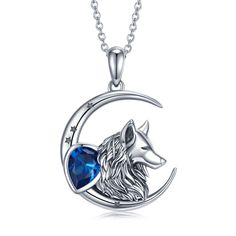 PRICES MAY VARY. ♥DESIGN CONCEPT♥-- The wolf symbolizes unity, affection, perseverance, tenacity, protection and courage. The wolf and moon star necklace are very gorgeous, and your high fashion taste will get many compliments! ♥HIGH QUALITY MATERIAL♥ -- Metal:92.5% Sterling Silver,Which Makes it Not Easy to Break,Tarnish or Tangle.Stamped "S925" , authenticity and quality approved. Nickel-free,Lead-free,Cadmium-free,Hypoallergenic,Safe for a women’s sensitive skin. ♥NECKLACE PARAMETERS♥-- Penda Artemis Necklace, Wolf And Moon, Moon Star Necklace, Wolf Pendant Necklace, Wolf Pendant, Meaningful Necklace, Wolves Pendants, Wolf Necklace, Alpha And Omega