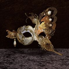 Venetian Maskhalf Butterflyoriginal Mask - Etsy Luxury Baroque Masquerade Mask For Costume, Luxury Gold Venetian Masquerade Mask, Luxury Elegant Masks And Prosthetics For Theater, Traditional Luxury Gold Masquerade Mask, Luxury Traditional Gold Masquerade Mask, Luxury Traditional Masquerade Mask For Festivals, Luxury Artistic Masquerade Mask For Festivals, Luxury Elegant Baroque Masquerade Mask, Luxury Evening Masquerade Mask For Carnival