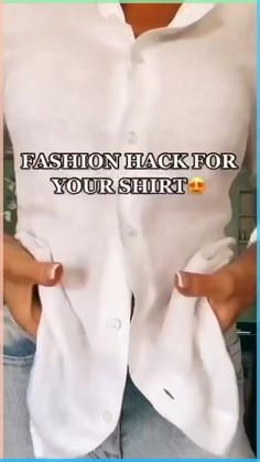 Fashion Hack For Your Shirt by @ iamtassanalaapey 💖.
.
.
.
.
#home #amazonfinds #amazonmusthaves #lifestyle Shirt Hacks, Diy Vetement, Diy Fashion Hacks, Diy Clothes Life Hacks, Fashion Hacks Clothes, Refashion Clothes, Clothing Hacks, Sewing Clothes, Instagram Fashion