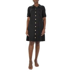 The mod-inspired look of this women's Nina Leonard shirt dress is a fun choice for any occasion. Plus, it has pockets! The mod-inspired look of this women's Nina Leonard shirt dress is a fun choice for any occasion. Plus, it has pockets!Finding the perfect fit and size for women's clothing requires basic measurements of your chest, waist, hips and inseam. Use this guide to learn more about sizing and everything Kohl's has to offer in women's fashion. Button front Roll-tab short sleeves 2 pockets Shirt Dress Styling, Dress Styling, Dress Guide, Clothing Size Chart, Womens Clothing Sizes, Gender Female, Age Group, Women's Clothing, Perfect Fit