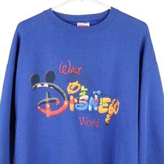 Description:Vintage Disney World blue Mickey Inc sweatshirt, fits x-large.GENDER: mens CONDITION: very good.STYLE: sweatshirtERA: 1990sCOLOUR: blueFABRIC: cotton blend Blue Casual Sweatshirt With Cartoon Print, Disney Letter Print Sweatshirt For Streetwear, Blue Cotton Sweatshirt With Character Print, Blue Casual Sweatshirt With Character Print, Casual Blue Sweatshirt With Character Print, Blue Character Print Sweatshirt, Blue Long Sleeve Sweatshirt With Character Print, Mickey Mouse Long Sleeve Sweatshirt For Streetwear, Long Sleeve Mickey Mouse Sweatshirt For Streetwear