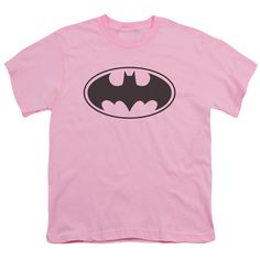 DC Batman Black Bat - Youth T-Shirt Youth T-Shirt (Ages 8-12) Batman Pink Batman, Wii U Games, Aqua Teen Hunger Force, Barrel Of Monkeys, Crazy Ex Girlfriends, Batman Shirt, Bride Of Chucky, Aqua Teen, Girl Superhero