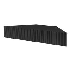 an image of a black object on a white background that looks like it is made out of corrugated