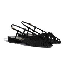 Suede Kidskin Black Sandals | CHANEL Chanel Store, Chanel Brand, Eyewear Shop, Fashion Chanel