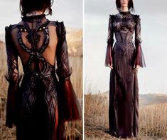 Interesting Wedding Dresses, Gothic Fantasy Dress, Targaryen Clothes, Fantasy Clothing