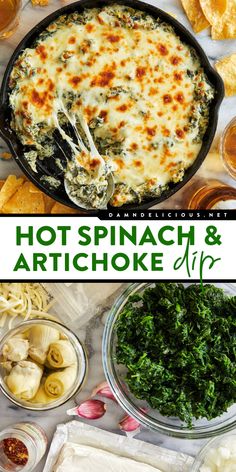 Look no further than the BEST spinach and artichoke dip recipe! This Easter party food idea is so easy. Rich, creamy, and cheesy, this hot spinach dip is a kid-friendly Easter appetizer! Pin this for later! Hot Spinach And Artichoke Dip, Easy Spinach Artichoke Dip, Hot Spinach Dip, Spinach And Artichoke Dip, Artichoke Dip Recipe, Iron Skillet Recipes, Cast Iron Skillet Recipes, Football Party Food, Cast Iron Recipes