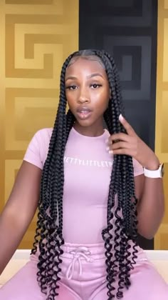 Gamaliel 💋 [Video] | Big box braids hairstyles, Single braids hairstyles, Single braids Single Braids Hairstyles, Big Box Braids, Big Box Braids Hairstyles, Single Braids, Faux Locs Hairstyles, Box Braids Hairstyles For Black Women