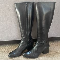 Beautiful, Black Nappa Stuart Weitzman Boots. Worn Only A Handful Of Times. This Is Practically New Condition. The Toe Is Slightly Scuffed, But Can Be Buffed Or Smoothed Out. Stuart Weitzman Boots, Stuart Weitzman Shoes, Shoes Heels Boots, Stuart Weitzman, Shoes Women Heels, Heeled Boots, Shoes Heels, Size 7, Women Shoes