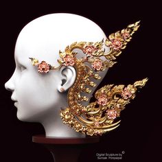 Thailand Art, Bridal Jewels, Thai Culture, Headpiece Jewelry, Concept Clothing