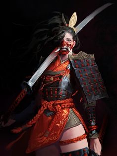 ArtStation is the leading showcase platform for games, film, media & entertainment artists. Dongho Kang, Guerriero Samurai, Ronin Samurai, Modele Fitness, Samurai Artwork, Art Japonais, Fantasy Warrior