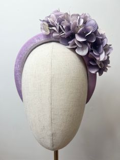 Beautiful Hyrangea headband, lilac hydrangea petals sit to create a side cluster on a large velvet lilac coloured headband.  This Headband is stunning, perfect for all summer events, weddings and races. Brand New. If you need your item by a certain date please let me know. Made in the UK. Custom orders are welcome. Many more items are available in our Shop. Returns Please notify us within 3 days of receiving your item if you intend to return it. We allow 7 days from the date of receipt of the headpiece to return it to us, our returns requirements are that it is returned properly packaged to prevent damage in the post, it is unworn/as new condition and has not had the tag tampered with in any way. Please double check it will meet these requirements before returning as we cannot accept a ret Lilac Hydrangea, Hydrangea Petals, Purple Headband, Purple Headbands, Headband Wedding, Lilac Color, Summer Events, Turbans, Hair Accessories Headbands