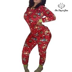 Onancehim One Piece Christmas Pajamas Color: Red Condition: Nwot Brand: Onancehim Size: Xl Material: Na 5556 Red Sleep Sets For Christmas, Red Christmas Pajama Party Set, Fitted Christmas Sleepwear For Loungewear, Christmas Long Sleeve Sleepwear For Lounging, Christmas Long Sleeve Lounging Sleepwear, Long Sleeve Christmas Lounging Sleepwear, Long Sleeve Christmas Loungewear, Red Holiday Loungewear Sets, Long Sleeve Sleepwear For Christmas Lounging