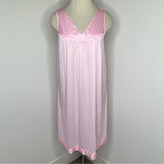 Nwt Size S. Color Is Pink. V-Neck, Appliqud Bodice. Approximate Measurements: Armpit-19”, Length-40”. J13-2207 Feminine V-neck Sleepwear For Sleepover, Spring V-neck Nightgown, Pink V-neck Nightgown With Lace Trim, Feminine V-neck Sleepwear For Pajama Party, V-neck Nightgown With Lace Trim, V-neck Nightgown With Lace Trim For Sleepover, V-neck Lace Trim Nightgown For Pajama Party, V-neck Nightgown With Lace Trim For Pajama Party, Summer V-neck Slip For Sleep