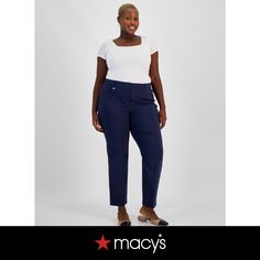 in stock Curvy Pants, Petite Plus Size, Plus Size Fits, Slim Leg Pants, Plus Size Pants, Review Dresses, Slim Legs, Women Empowerment, Plus Size Outfits