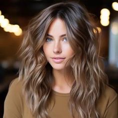 Balayage For Dark Brown Hair Pale Skin, Brown Balayage Hair Blue Eyes, Blue Eyes Brown Hair Highlights, Summer Brown Balayage, Brunette Balayage Hair Low Maintenance, Dark Brown Neutral Hair, Brown Hair Colors With Blue Eyes, Blended Highlights On Dark Brown Hair, Cool Brown Hair Blue Eyes