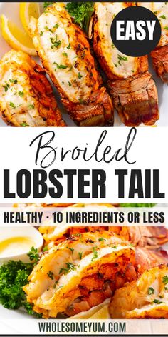 Lobster Tail Recipe Broiled Lobster Tail, Easy Lobster Tail Recipe, Best Lobster Tail Recipe, Cook Lobster Tails, Lobster Tail Recipe, Cook Lobster, Cooking Lobster Tails, Seafood Dish Recipes, Sea Food Salad Recipes