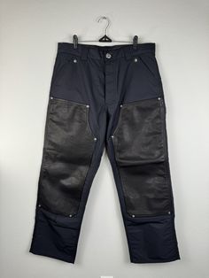 Chrome Hearts Leather Double Knee Nylon Carpenter Pants Size 33 Black NEW | eBay Black Nylon Pants With Belt Loops, Black Nylon Cargo Pants For Work, Black Nylon Pants With Hip Pockets, Black Nylon Parachute Pants For Work, Outdoor Black Work Pants With Hip Pockets, Black Nylon Bottoms For Work, Black Nylon Cargo Pants With Straight Leg, Black Nylon Straight Leg Cargo Pants, Fitted Black Nylon Parachute Pants