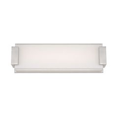 an image of a bathroom light fixture on a white wall with no lighting in it