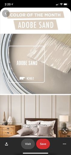 the color of the month adobe sand is shown in this screenshote screen shot