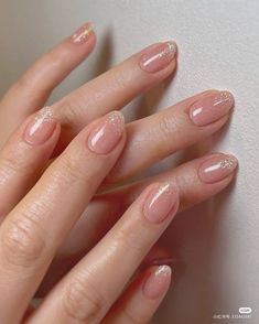 Kutek Disney, Unghie Nail Art, Subtle Nails, Nude Nail, Simple Gel Nails, Bride Nails