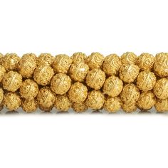 8mm Gold Plated Copper Ball Rounds 8 inch 27 beads - The Bead Traders Gold Bracelets With Large Beads, Luxury Gold Beaded Bracelets With Round Beads, Gold Beaded Bracelet With Large Beads For Gift, Gold Beaded Bracelets With Large Beads As Gift, Gold Rondelle Gemstone Beaded Bracelets, Gold Rondelle Beaded Bracelets With Gemstones, Gold Bracelets With Round Beads In 22k Gold, Gold Gemstone Beads Bracelet For Wedding, Gold Beaded Bracelets With Large Beads