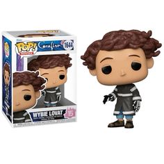 the pop vinyl figurine is shown in its box