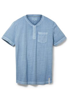 TOM TAILOR MIT STARKER WASCHUNG - T-shirt basic - greyish mid blue Tom Tailor, T-shirt, T Shirts, T Shirt, Blue