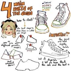 an image of how to draw shoes