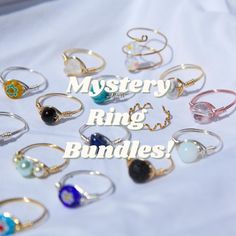 For those who love the element of surprise, these packs are made just for you! These packs may include rings that are already listed in my shop, as well as some surprise rings that are not offered in my shop. The rings will all be beautiful and unique just for you! Ring bundles will be available in four different wire colors. Gold, Silver, Rose Gold, and Black wire will be offered :) If you have a favorite color or ring preference, please add a note to the order so I can try my best to accommoda Adjustable Multicolor Crystal Ring Gift, Multicolor Open Ring Stackable Rings As Gift, Wire Wrapped Open Midi Rings As Gift, Gift Wire Wrapped Midi Rings, Spiritual Stackable Midi Rings Gift, Multicolor Hypoallergenic Rings For Gifts, Ring Bundles, Rings Hippie, Rings Colorful