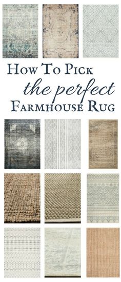 Find the perfect farmhouse style rug for your home.