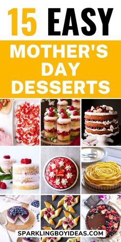 15 easy mother's day desserts