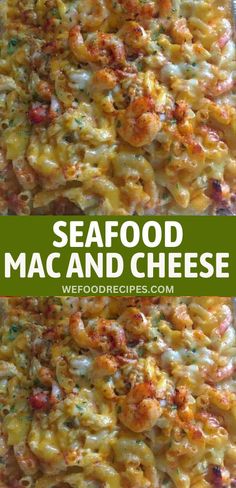 Delicious Seafood Mac and Cheese recipe - A luscious combination of shrimp, crabmeat, and cheesy pasta, a heavenly seafood delight.  #SeafoodMacAndCheese #Seafood Seafood Macaroni And Cheese, Seafood Macaroni, Creamy Cheesy Pasta, Gourmet Pasta, Seafood Dish Recipes, Lobster Dishes, Seafood Pasta Recipes, Easy Seafood