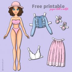 Free Printable Paper Dolls, Paper Doll Printable Templates, Paper Crafts Magazine, Kraf Kertas, Doll Drawing, Barbie Paper Dolls, Paper Dolls Clothing, Paper Dolls Diy