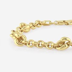 Plain Gold Station Link Chain Bracelet 14K Yellow Gold Classic 14k Gold Diamond Bracelet With Chain, 14k Gold Chain Link Bracelet In Gold-tone, 14k Yellow Gold Chain Link Bracelet, 14k Gold Link Diamond Bracelet, Tarnish Resistant, Gold Plated Link Bracelets Fine Jewelry, Formal 14k Gold Chain Link Jewelry, Yellow Gold Polished Chain Link Jewelry, Elegant 14k Gold Chain Bracelet With Solid Links, Formal Chain Link Jewelry With Polished Finish