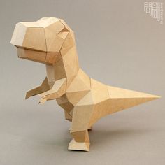 an origami model of a dinosaur