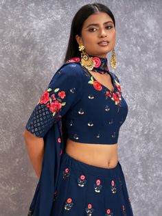 <ul>
<li style="text-align: justify;">Create your occasional look more impressive by enrobing this stunning blue color lehenga formed with georgette material performed with thread embroidery and sequin work.</li>
<li style="text-align: justify;">This blue lehenga arrives with a similar color georgette material choli designed with thread embroidery, and sequin work. It also comes with a similar color georgette material dupatta prepared with lace work and embroidery.</li Blue Color Lehenga, Partywear Lehenga, Georgette Material, Georgette Lehenga, Party Wear Lehenga Choli, Georgette Dupatta, Blue Lehenga, Lehenga Online, Choli Designs