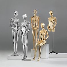 The product is Luxury adult female plating mannequin torso,have gold/golden and silver/chrome two color for u chioce,detachable mannequin head,detachable mannequin hand, have standing and sitting two actions for u chioce,have three different mannequin style for u chioce ,meet your different require,use it to dress up your store can grab customer's attention,use it to dress up your window can make your window become more shiny and gorgeous,use it to dress up your works can present perfect display Wedding Dress In Display, Maniquin Dress Display For Christmas, Torso Dress, Custom Dress Form, Adjustable Mannequin, Store Mannequins, Mannequin Christmas Tree, Tailor's Dummy, Mannequin Challenge