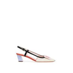 The Belle Vivier Slingback Pumps By Roger Vivier Are Made Of Color Block Patent Leather And Feature The Iconic Buckle And Skyscraper Covered Heel. The Design Has A Square Toe With An Adjustable Strap, Leather Lining And Insole, And A Leather Sole. Size Type: It Material: 100% Calfskin Sku: 242123nde000004-1u70 Welcome To The Official Luosophy Poshmark Closet! Luosophy Is A Luxury Brand Reselling Company Founded In San Diego, Ca From 2016. All Our Products Are Imported From Italy And Sold In The Roger Vivier Sneakers, Vivier Shoes, Navy Blue Flats, Roger Vivier Shoes, Embellished Shoes, Satin Shoes, Buckled Flats, Blue Flats, Roger Vivier