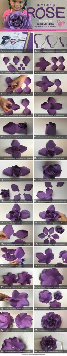 the instructions for how to make paper flowers