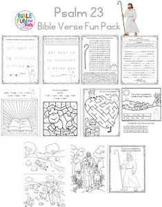 the bible worksheet for children to learn how to use it