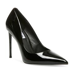 Steve Madden Patent Leather Pumps Brand New No Box Slip-On Pointed Toe Synthetic Lining Synthetic Footbed 4" Stiletto Heel Synthetic Sole Steve Madden Vala, Black Patent Pumps, Steve Madden Store, Steve Madden Heels, Pony Hair, Stiletto Pumps, Fashion High Heels, 4 Inch Heels, Steve Madden Shoes